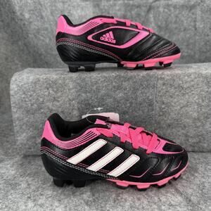 Adidas Girl’s Ezeiro 3 TRX FG J Cleats V23518 Black Pink White Size 11K NWT 551